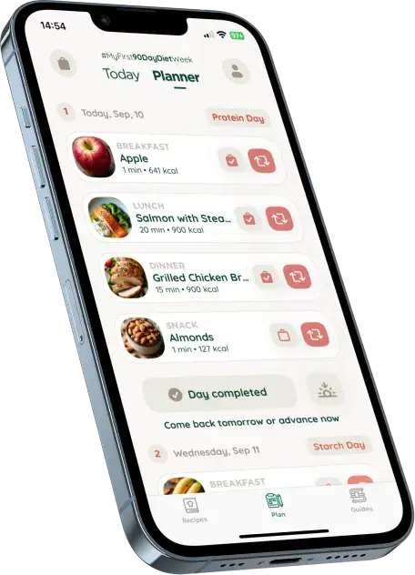 preview of the keto app featuring a recipe screen